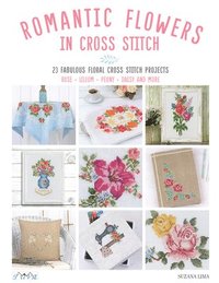bokomslag Romantic Flowers in Cross Stitch