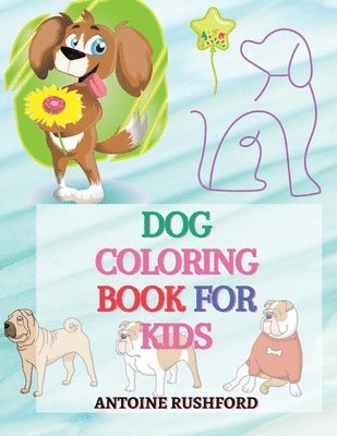 Dog coloring book for kids 1