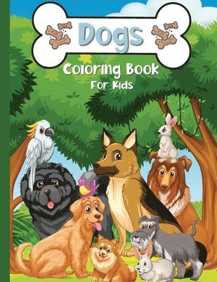 Dogs Coloring Book For kids 1