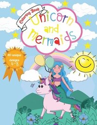 bokomslag Unicorn and Mermaids Coloring Book
