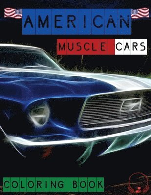 bokomslag American Muscle Cars Coloring Book