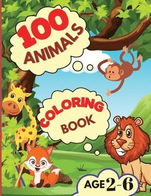 100 Animals Coloring Book 1