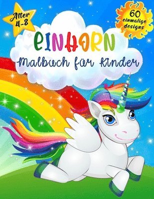 bokomslag Einhorn malbuch fr Kinder im Alter von 4-8 Jahren