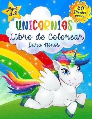 bokomslag Unicornios Libro de Colorear para Niños de 4 a 8 Años
