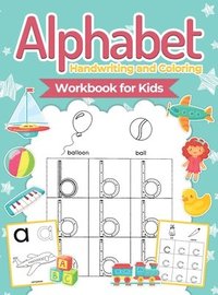 bokomslag Alphabet Handwriting and Coloring Workbook For Kids