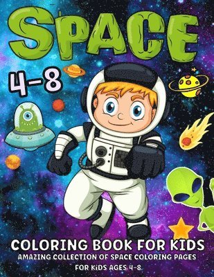 bokomslag Space Coloring Book For Kids Ages 4-8