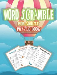 bokomslag Word Scramble Puzzle Book for Adults