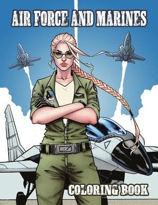 bokomslag Air Force and Marines Coloring Book