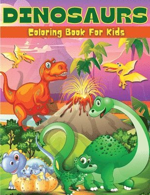 bokomslag Dinosaurs Coloring Book For Kids