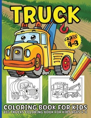 Trucks Coloring Book For Kids 1