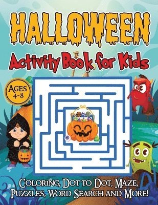 Halloween Activity Book for Kids Ages 4-8 1