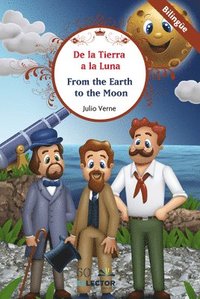 bokomslag de la Tierra a la Luna (Bilingüe)