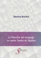 La filosofía del lenguaje en santo Tomás de Aquino 1