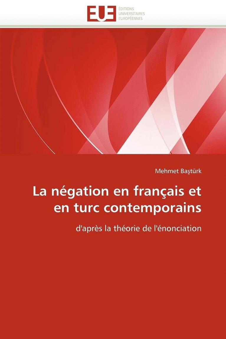 La N gation En Fran ais Et En Turc Contemporains 1