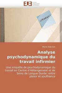 bokomslag Analyse Psychodynamique Du Travail Infirmier