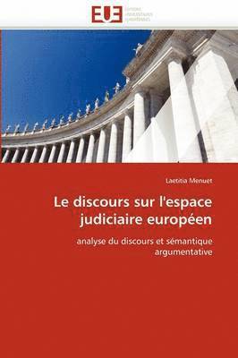 bokomslag discours sur l'espace judiciaire européen