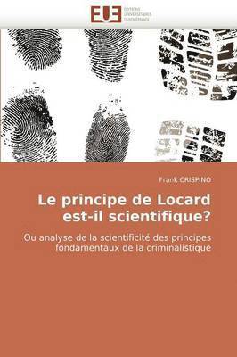 bokomslag Principe de Locard Est-Il Scientifique?
