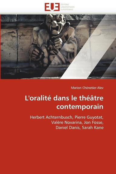 bokomslag L'Oralit  Dans Le Th  tre Contemporain