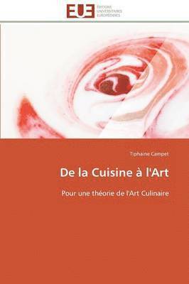 bokomslag de la Cuisine ? l'Art