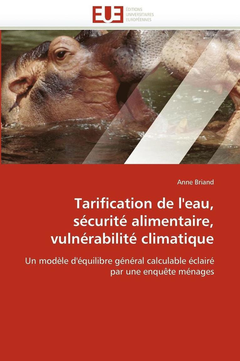 Tarification de l''eau, S�curit� Alimentaire, Vuln�rabilit� Climatique