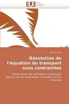 bokomslag R?solution de l''?quation Du Transport Sous Contraintes