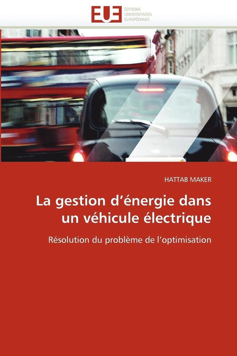 La Gestion d'' nergie Dans Un V hicule  lectrique 1