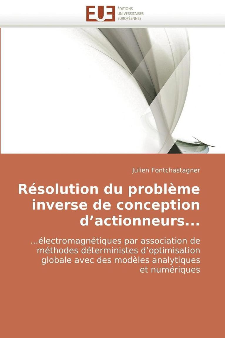 R solution Du Probl me Inverse de Conception D Actionneurs... 1