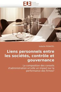 bokomslag Liens Personnels Entre Les Societes, Controle Et Gouvernance