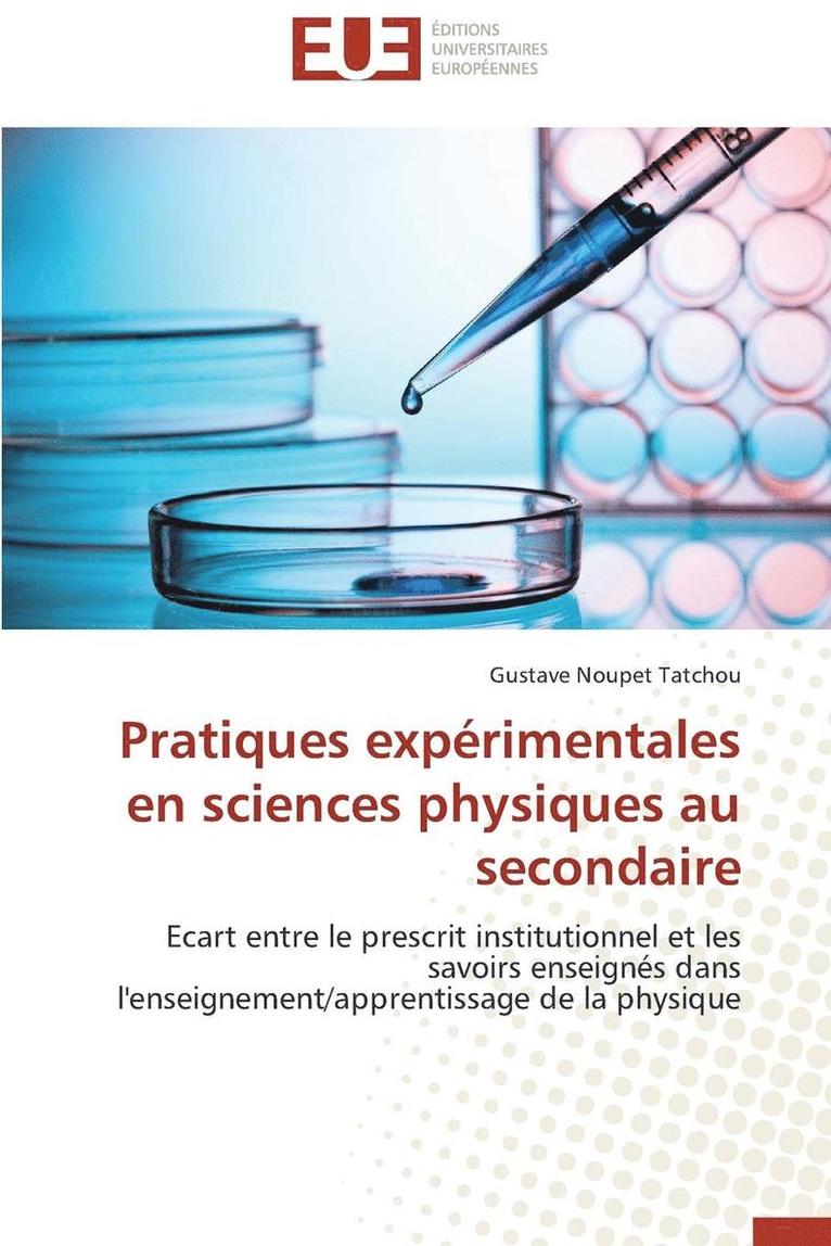 Pratiques Exp rimentales En Sciences Physiques Au Secondaire 1