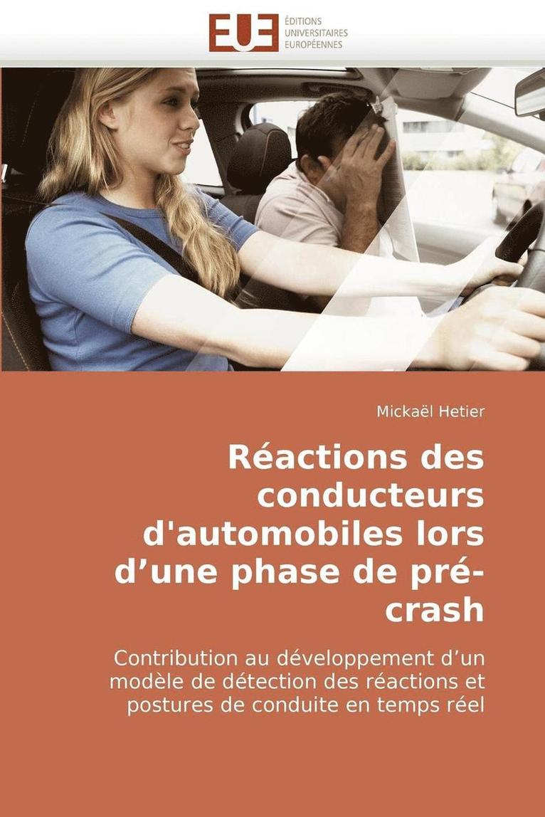 R actions Des Conducteurs d'Automobiles Lors D Une Phase de Pr -Crash 1