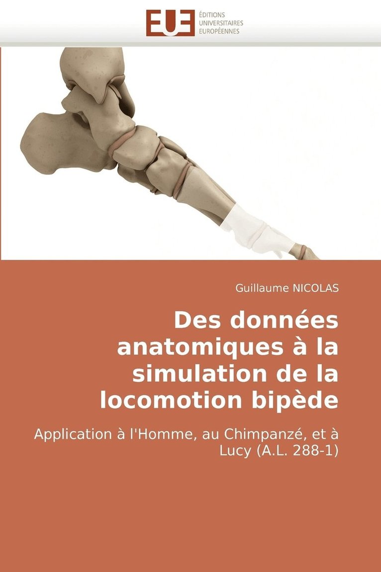 Des Donnees Anatomiques a la Simulation de La Locomotion Bipede 1