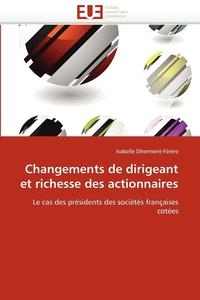 bokomslag Changements de Dirigeant Et Richesse Des Actionnaires