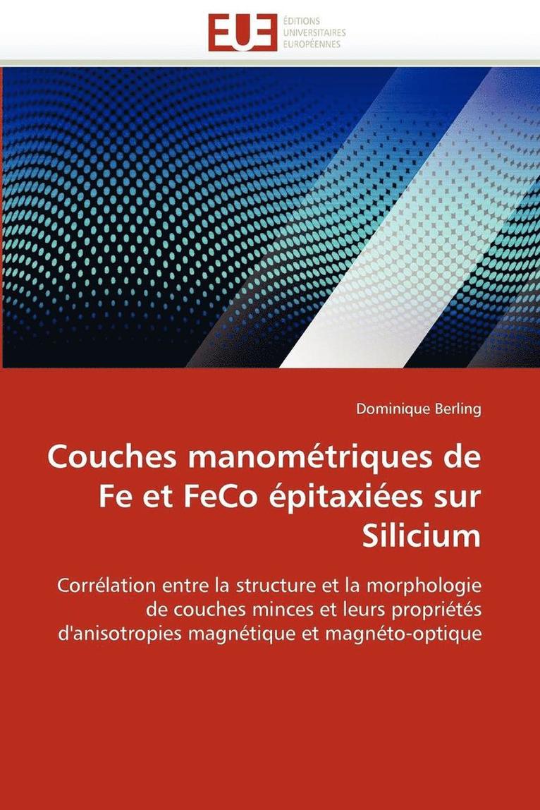 Couches Manom triques de Fe Et Feco  pitaxi es Sur Silicium 1