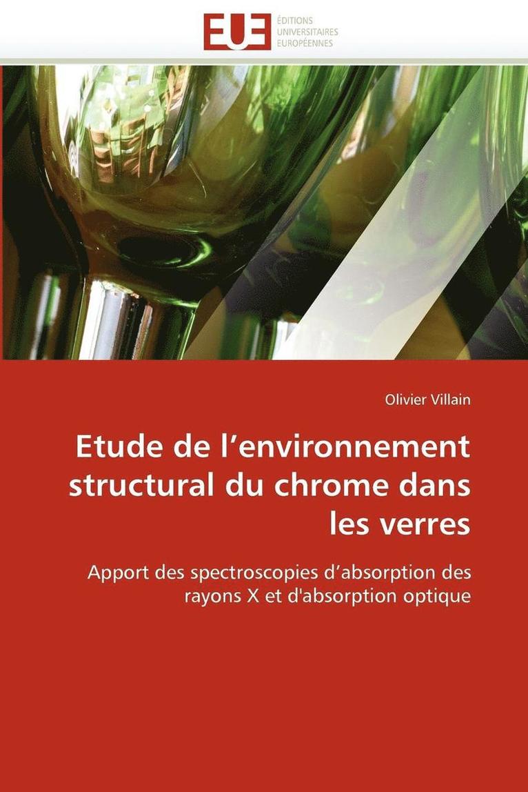 Etude de l''environnement Structural Du Chrome Dans Les Verres 1