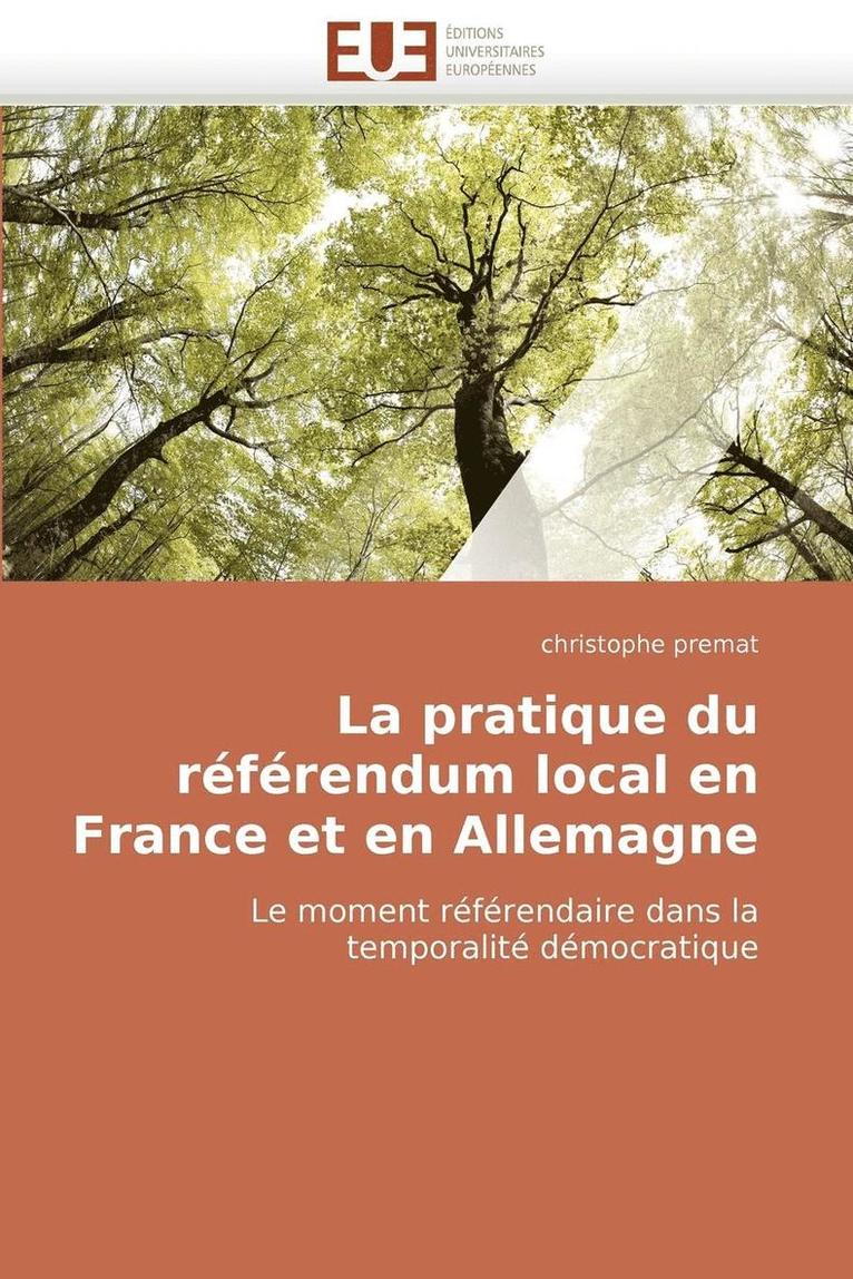Pratique Du R�f�rendum Local En France Et En Allemagne