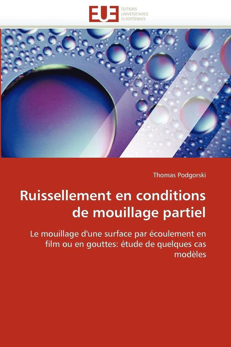 Ruissellement En Conditions de Mouillage Partiel 1