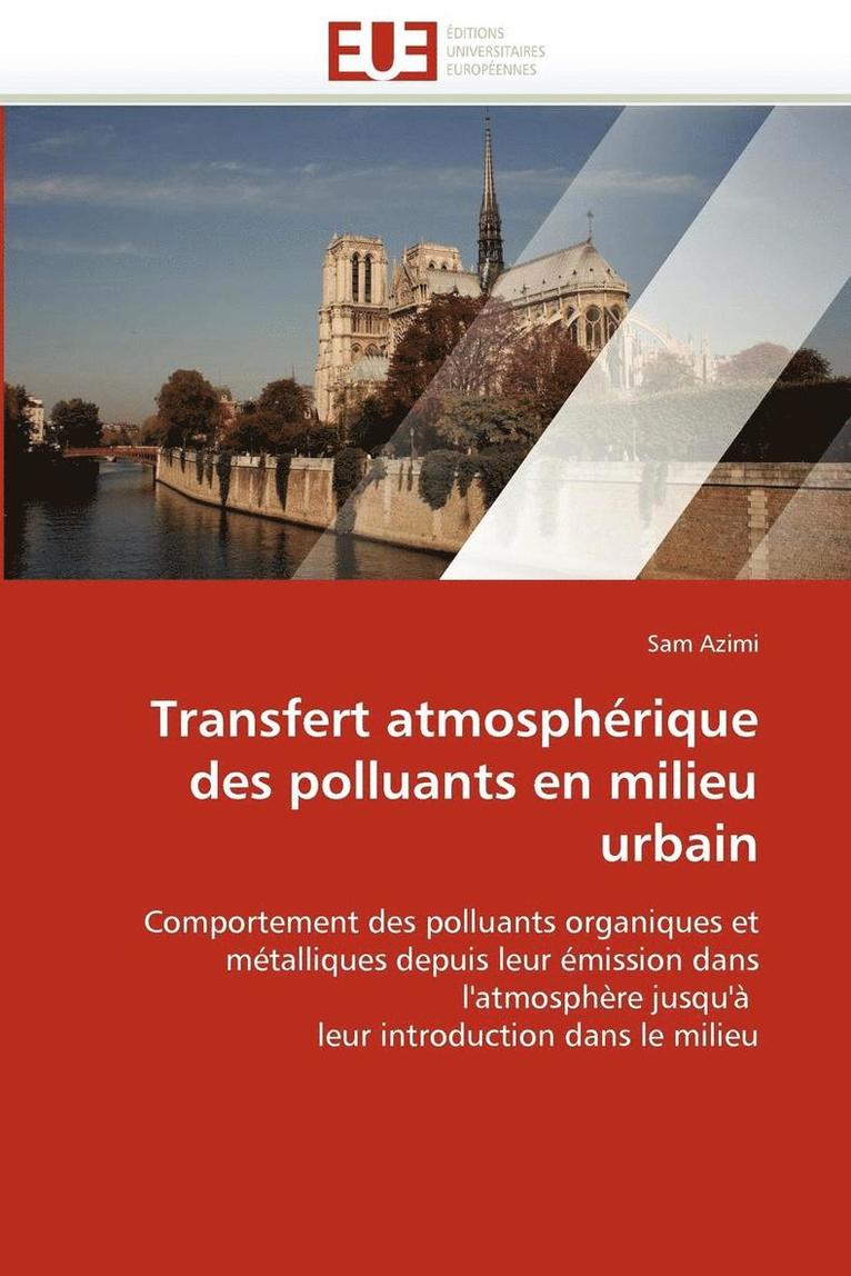 Transfert Atmosph rique Des Polluants En Milieu Urbain 1
