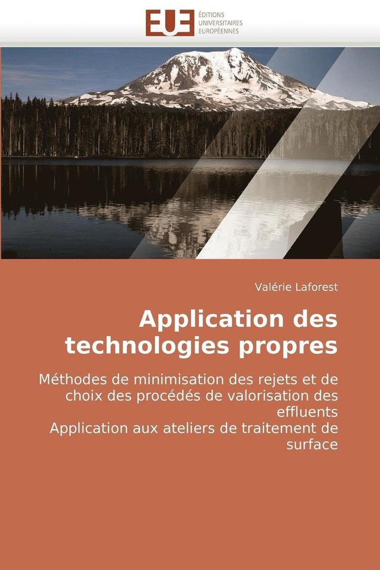 Application Des Technologies Propres 1