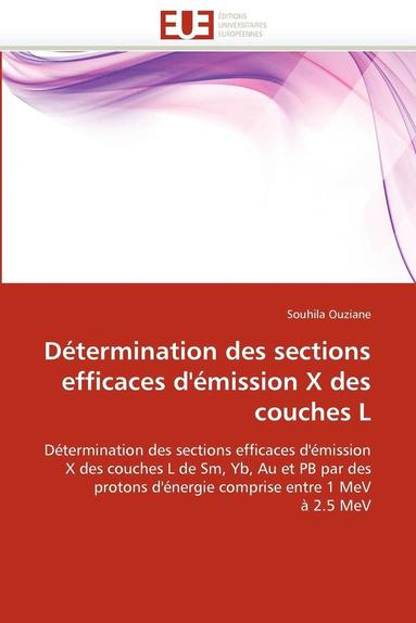 bokomslag D?termination Des Sections Efficaces d''?mission X Des Couches L