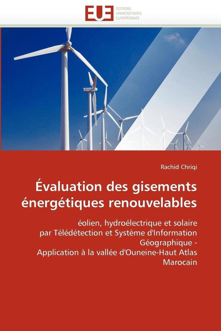 Chriqi-R, TBD, Rachid Chriqi - Évaluation des gisements énergétiques renouvelables, Häftad