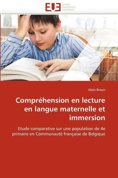 bokomslag Compréhension en lecture en langue maternelle et immersion