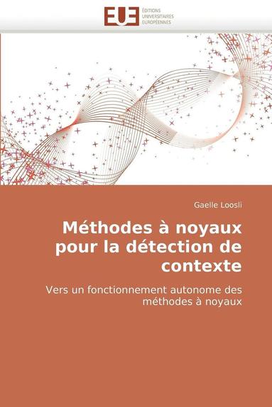 bokomslag Méthodes à noyaux pour la détection de contexte