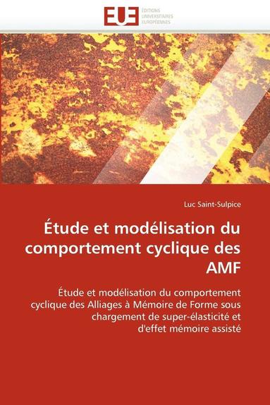 bokomslag  tude Et Mod lisation Du Comportement Cyclique Des Amf