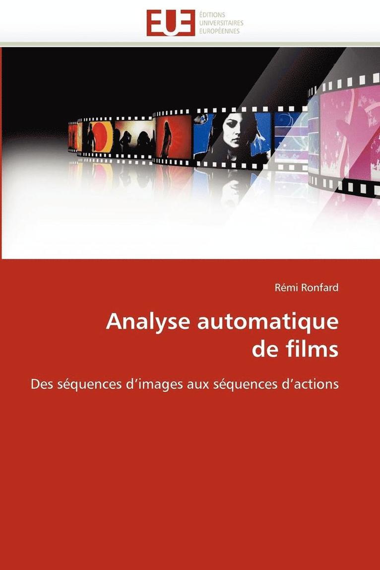 Analyse Automatique de Films 1