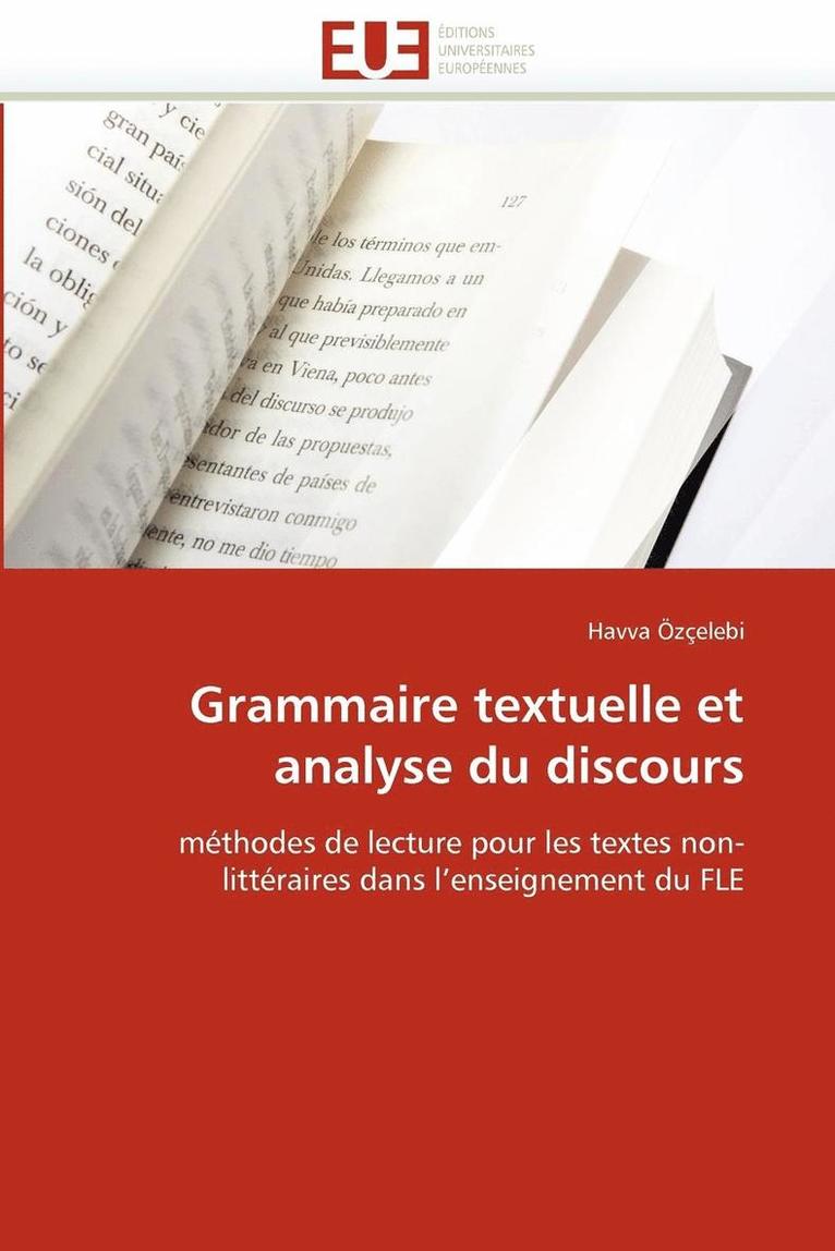 Grammaire Textuelle Et Analyse Du Discours 1