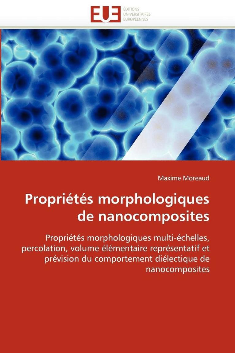 Propri t s Morphologiques de Nanocomposites 1