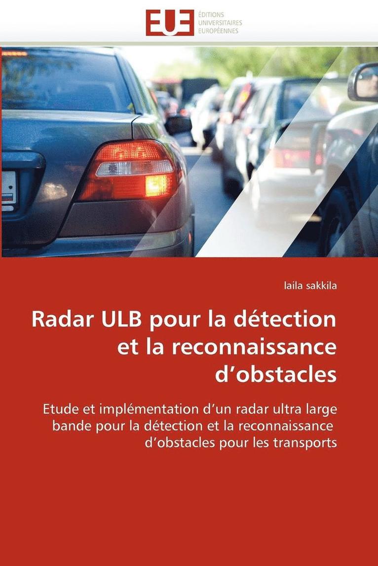 Radar Ulb Pour La D tection Et La Reconnaissance d''obstacles 1