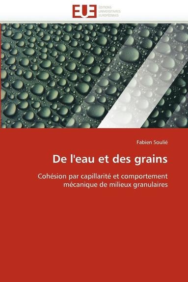 bokomslag de l''eau Et Des Grains