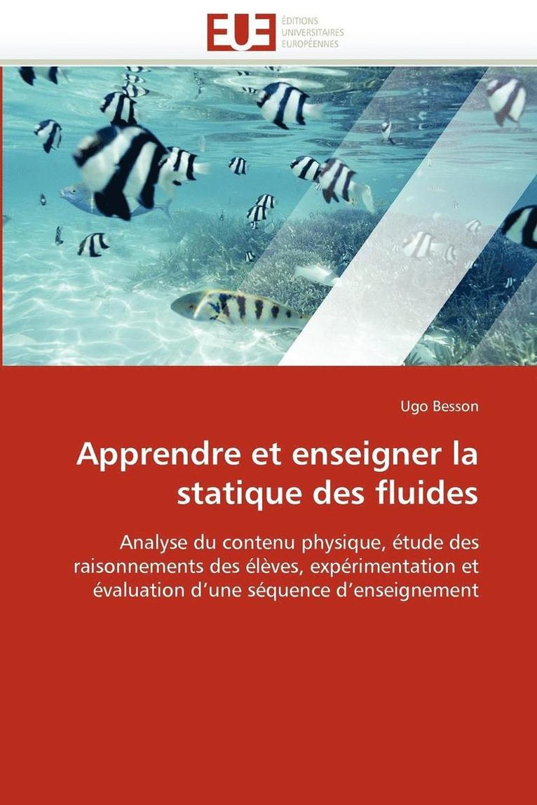 Apprendre Et Enseigner La Statique Des Fluides 1