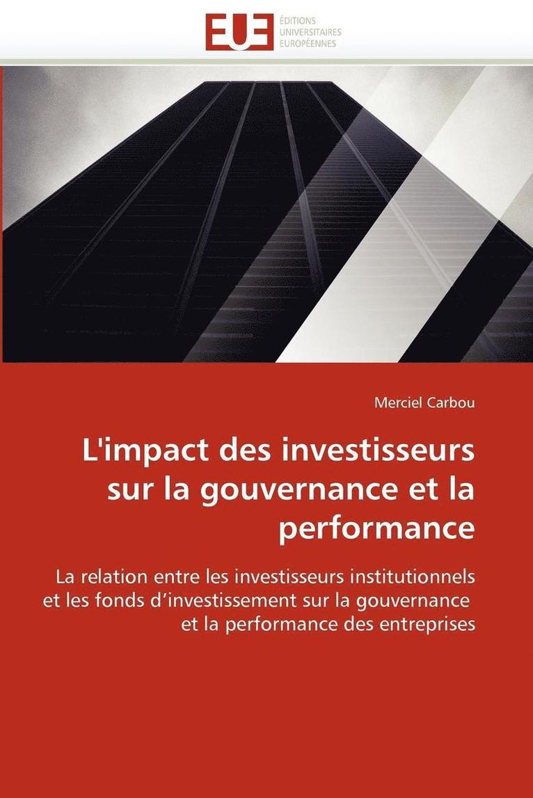 L''impact Des Investisseurs Sur La Gouvernance Et La Performance 1